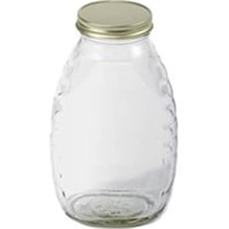 Gardencare Glass Honey Jar With Lids - 16 oz. GA44377